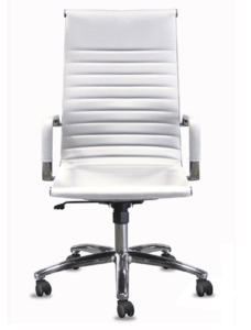 CONTEMPRA Conference high back bonded leather white